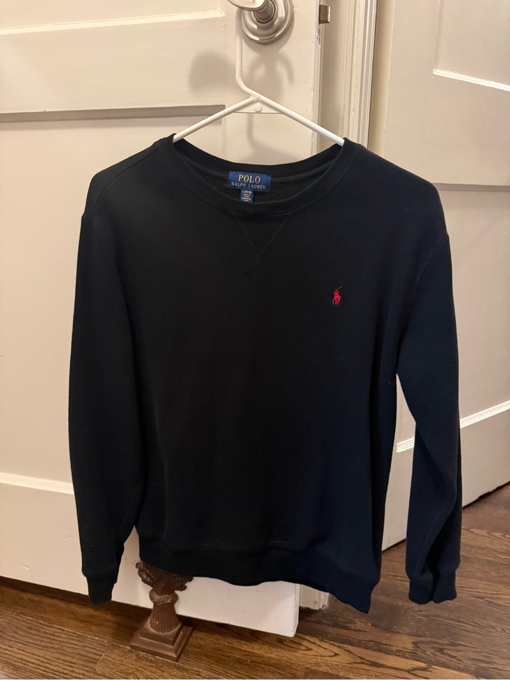 Polo by Ralph Lauren Navy Crewneck Sweatshirt with Red Pony
